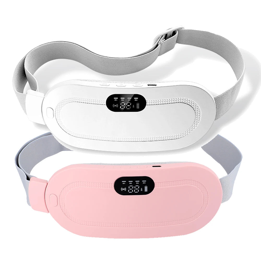 Electric Period Cramp Heating Massager - Vibrating Waist & Abdominal Relief Wrap