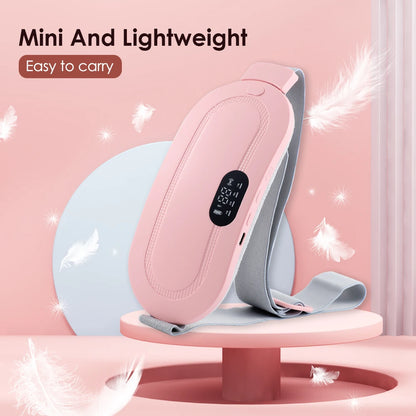 Electric Period Cramp Heating Massager - Vibrating Waist & Abdominal Relief Wrap