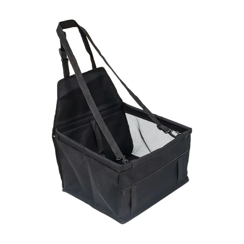 Foldable Pet Car Safety Seat - Secure, Comfy & Travel-Ready