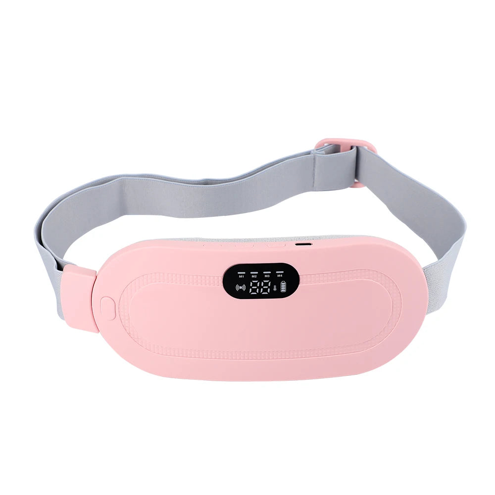 Electric Period Cramp Heating Massager - Vibrating Waist & Abdominal Relief Wrap