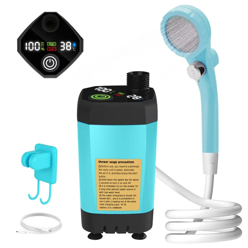 Portable Outdoor Shower Pump - Clean Comfort On The Go