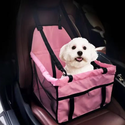 Foldable Pet Car Safety Seat - Secure, Comfy & Travel-Ready