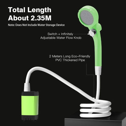 Portable Outdoor Shower Pump - Clean Comfort On The Go