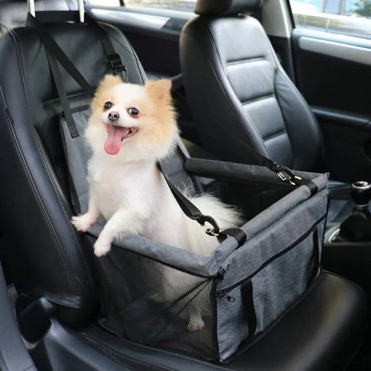 Foldable Pet Car Safety Seat - Secure, Comfy & Travel-Ready