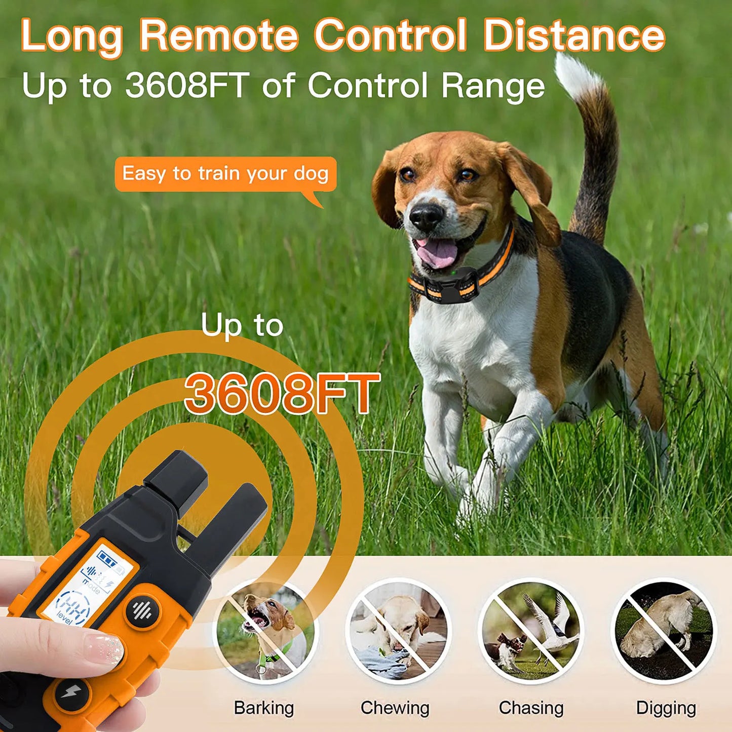 Remote Control Dog Training E-Collar - Safe Training Made Easy