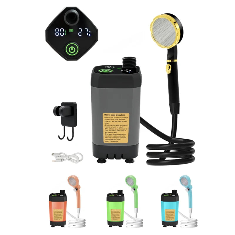 Portable Outdoor Shower Pump - Clean Comfort On The Go