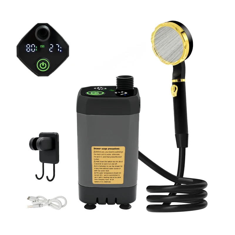 Portable Outdoor Shower Pump - Clean Comfort On The Go